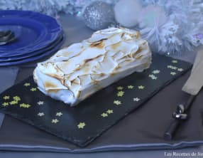 Bûche de Noël façon tarte au citron meringuée