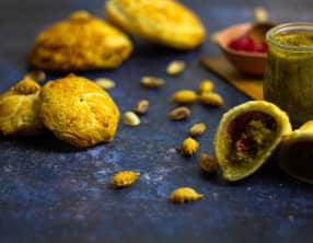 Galette des rois vegan framboise pistache