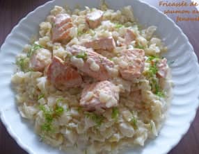 Fricassée de saumon au fenouil
