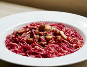 Salade carotte betterave céleri et chou chinois