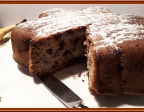 Gâteau aux bananes et pépites de chocolat