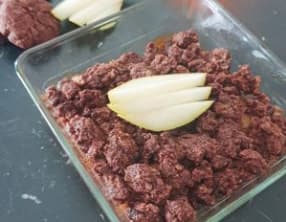 Crumble vegan poire cacao