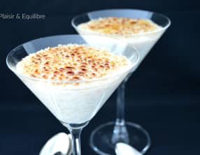 Riz au lait à la fève tonka façon crème brûlée