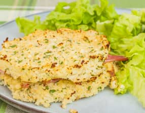 Croque chou fleur jambon fromage