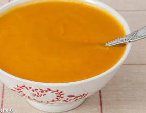 Soupe de potimarron au lait d'épeautre