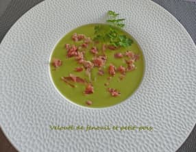 Velouté de fenouil et petit-pois
