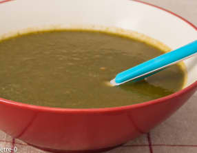 Soupe de carottes, radis noirs et cresson