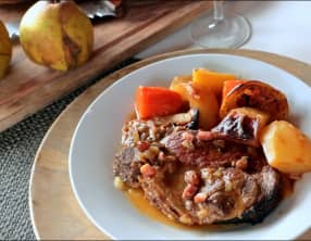 Porc rôti à la poire