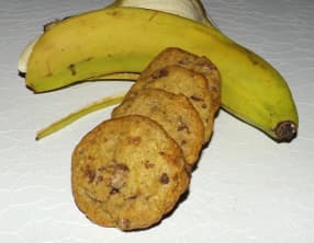 Cookies aux peaux de banane et chocolat