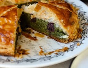 Galette au thé matcha et haricots rouges