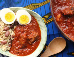 Ragoût de chèvre à la ghanéenne