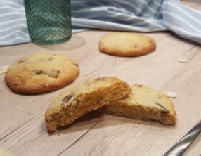 Cookies cœur frangipane aux pépites de chocolat