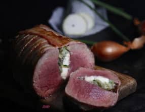 Filet de boeuf farci au Ste Maure de Touraine