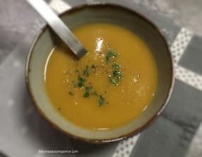 Velouté de butternut et champignons