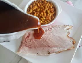 Jambon de porc cuit au four