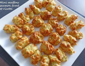 Mini muffins saumon fumé et ricotta