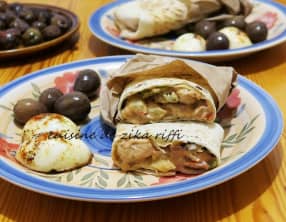 Sandwich au pain pita à la viande