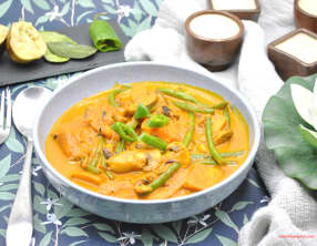 Soupe de patate douce façon thaï