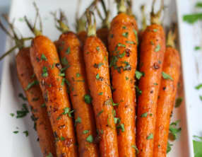 Carottes rôties ail et persil