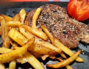 Entrecôte-frites maison