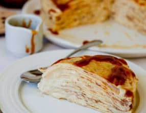 Gâteau de crêpes au caramel au beurre salé