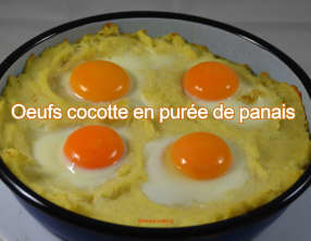 Œufs cocottes en purée de panais