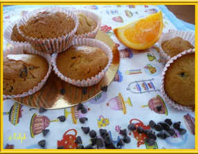 Muffins à l’orange et pépites de chocolat