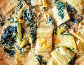 Curry de blettes et poireaux