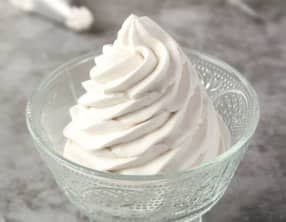Crème chantilly vegan sans crème de coco