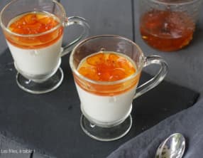 Panna cotta coco aux kumquats confits