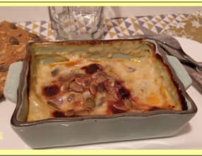 Flans de potimarron au magret de canard et chèvre