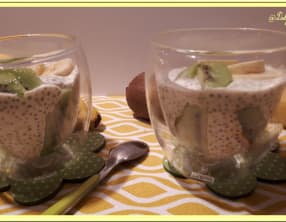 Pudding de chia au lait de soja