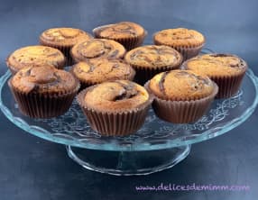 Muffins à la pâte à tartiner