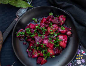 Bourguignon de betteraves à la russe