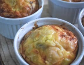 Petits flans aux poireaux