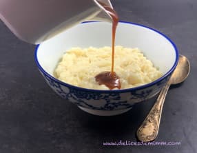 Riz au lait et son caramel au beurre salé