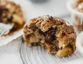 Muffins châtaigne et pommes caramélisées