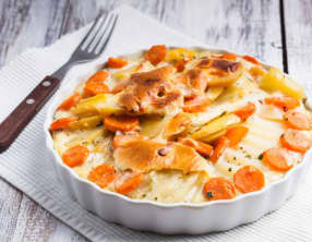 Gratin de carotte et pomme de terre