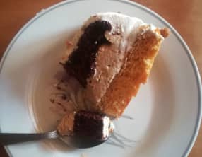 Gâteau entremet café noisette chocolat léger