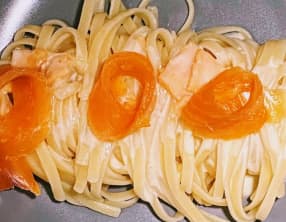 Pâtes au saumon fumé