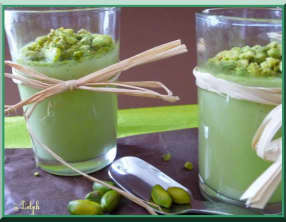 Petites crèmes à la pistache