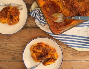 Parmentier de lentilles à la courge