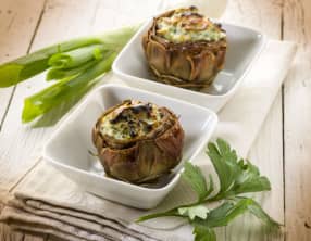 Artichauts farcis au poulet