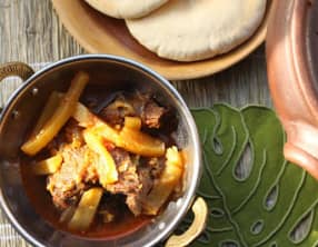 Joues de boeuf au radis blanc