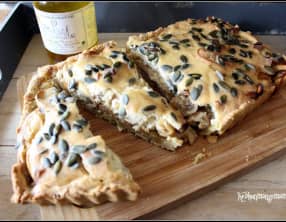 Quiche au tofu fumé