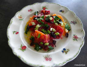 Salade sicilienne d'oranges sanguines