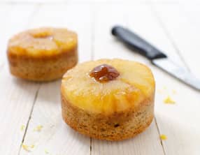 Gâteau renversé à l'ananas sans gluten