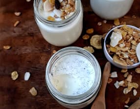 Yaourt maison à la vanille