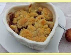 Crumble poires chocolat