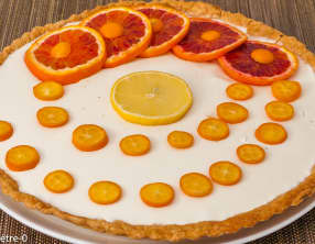 Tarte panna cotta aux agrumes